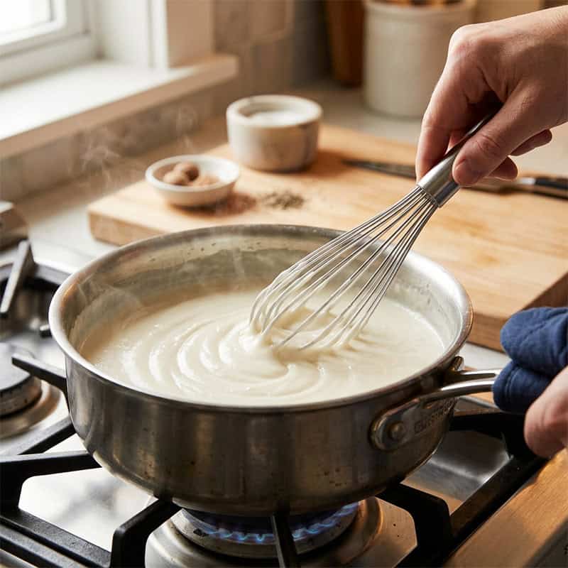 Herzhafter Gemüseauflauf mit Grüsch-Bechamel: Moritz Frey macht Soulfood neu
